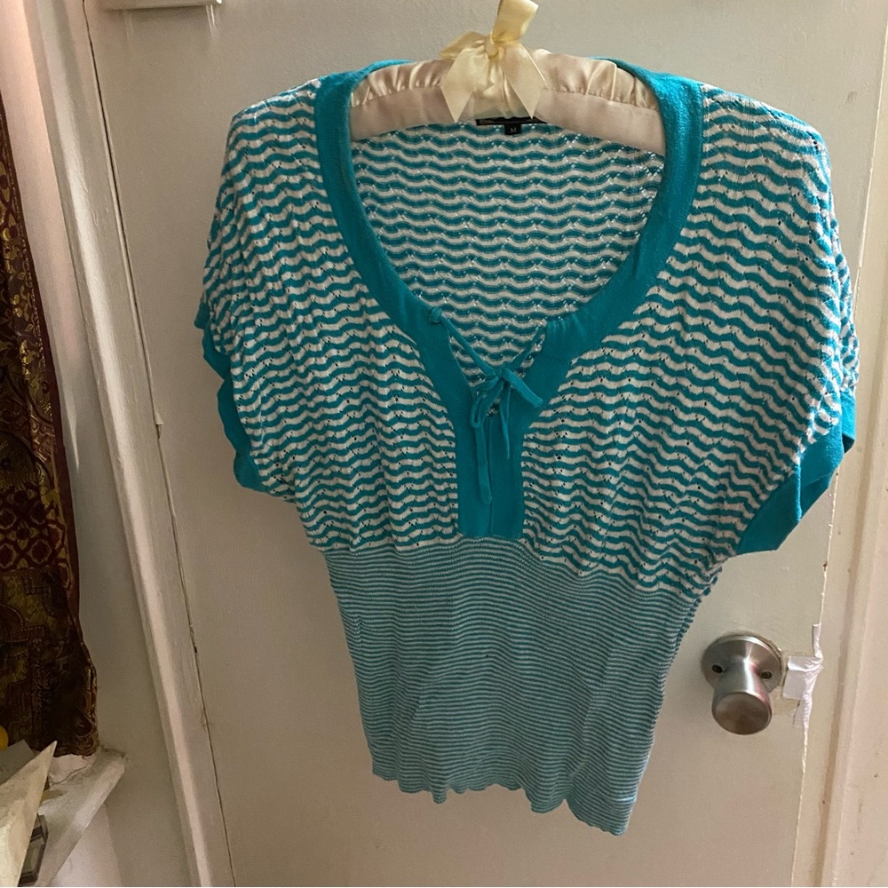 Fabulous 50’s repro knit Fitted light summer sweater M